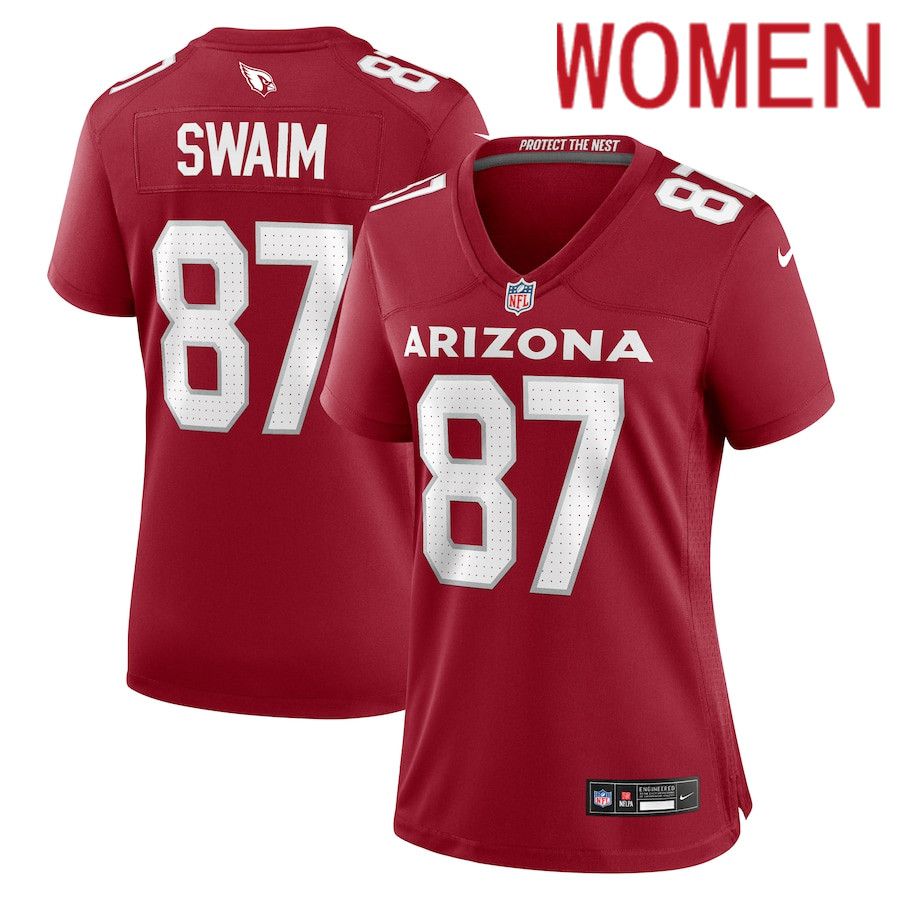 Women Arizona Cardinals 87 Geoff Swaim Nike Cardinal Team Game NFL Jersey